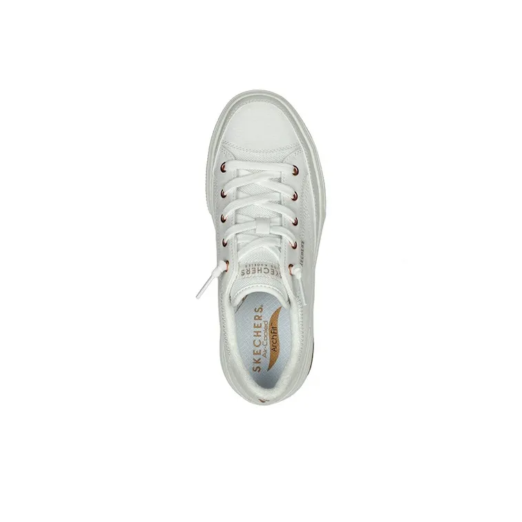 Skechers Skateboard Shoes Women's Low Top White-3