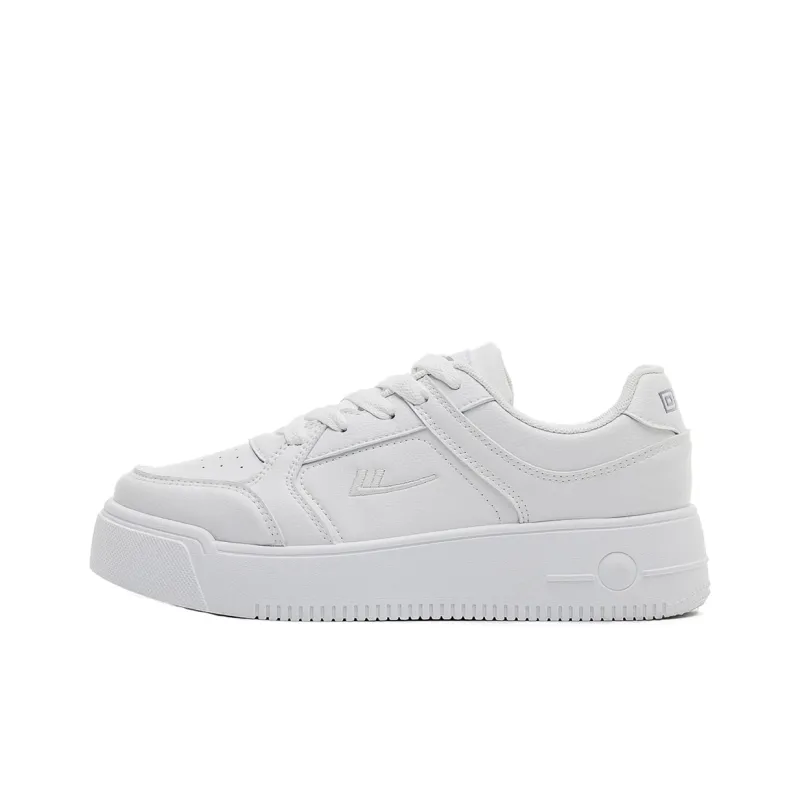 Warrior Anti Slip Wear Resistant Lightweight Breathable Low Top Skateboard Shoes Women's White-0