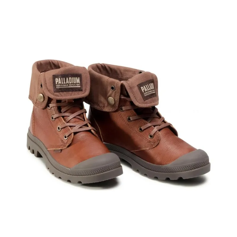 Palladium Baggy Lth Ess Ankle Length Martin Boot Unisex Brown-2