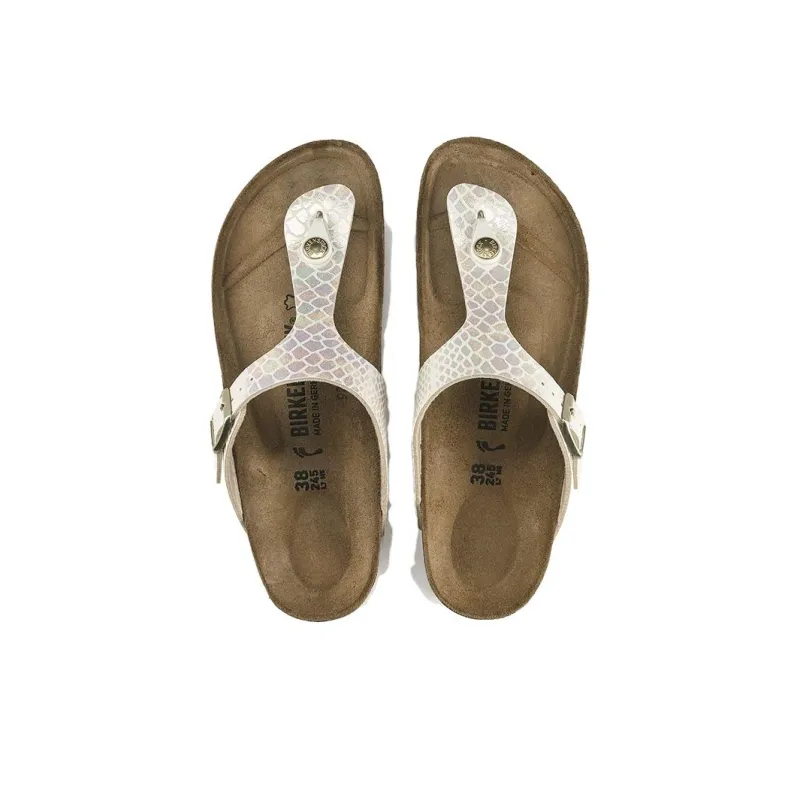 Birkenstock Gizeh Slip-Resistant Flip Flops Women's Beige Regular-2