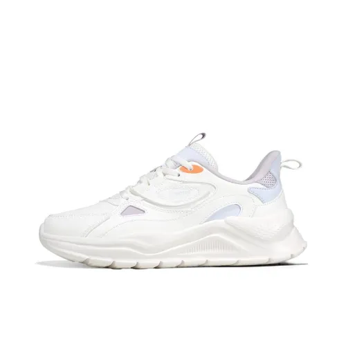 361° Durable Breathable Lightweight Low Top Sports Casual Shoes Women's White Purple
