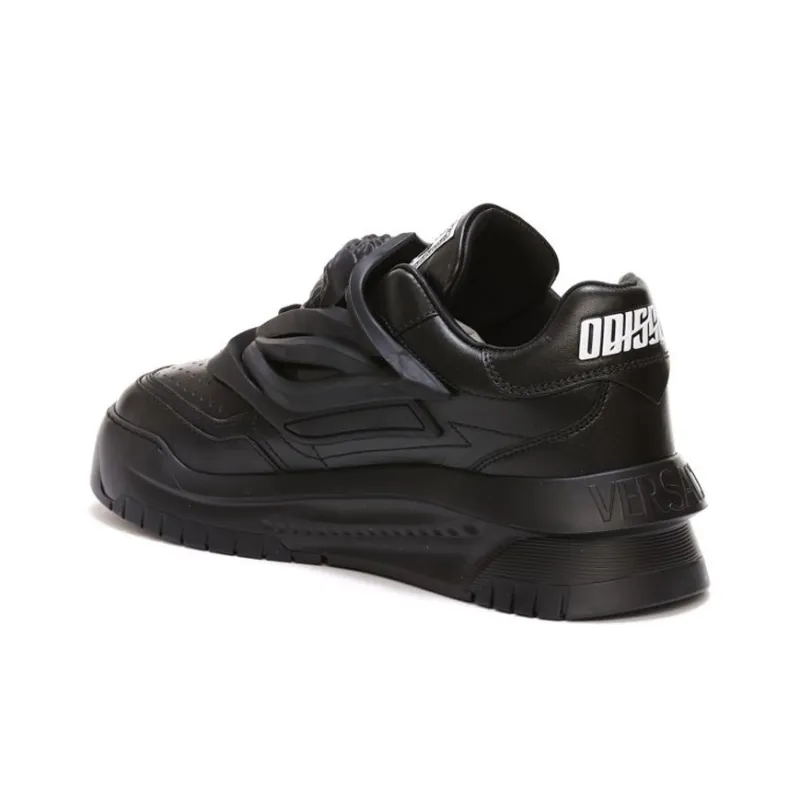 VERSACE Odissea Caged Rubber Medusa Black-4