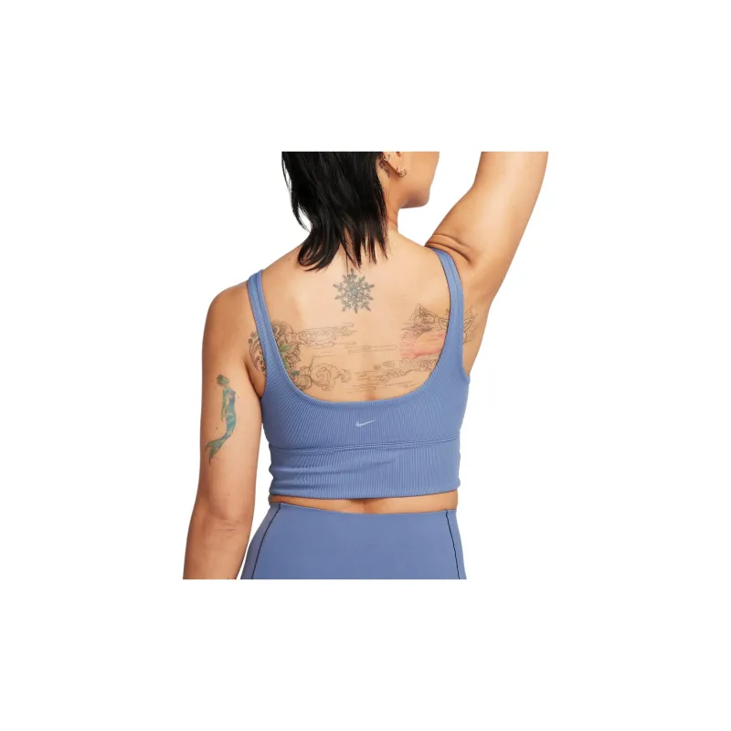 Nike Zenvy Rib Women's Light Support Non Padded Longline Sports Bra-1