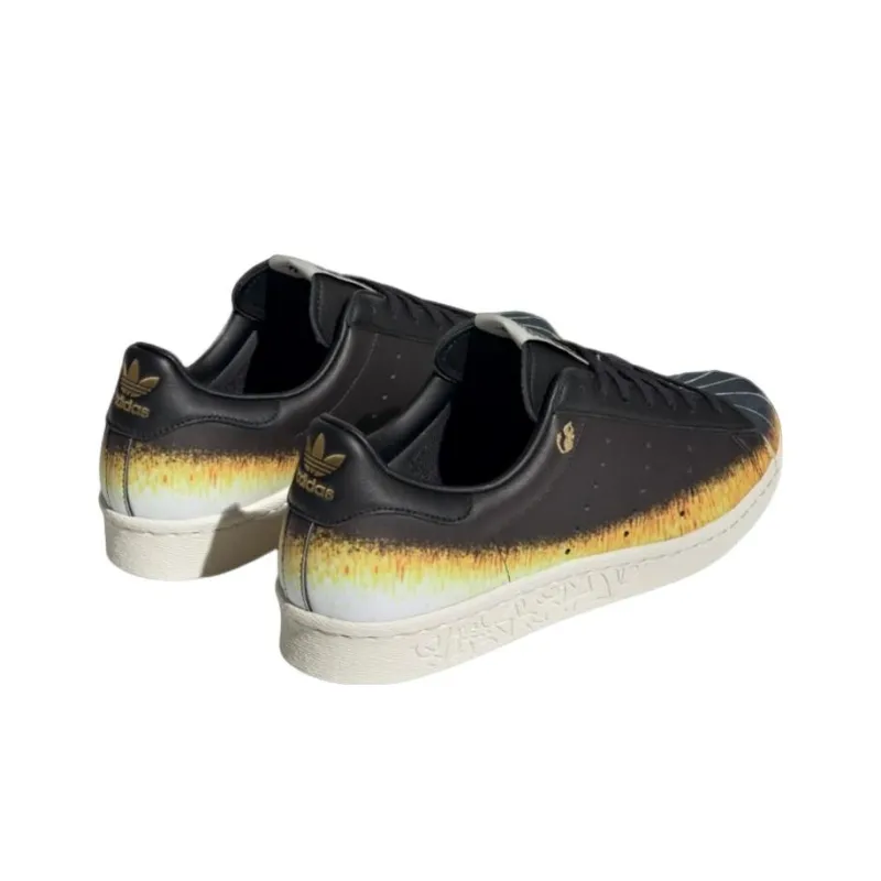 Adidas Originals Superstar 80s X Han Meilin 'Black Yellow Orange'-3