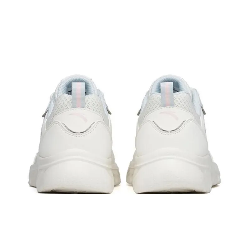 Anta Cushioning, Slip Resistant, And Abrasion Resistant Low Top Running Shoes Women's White Blue-2