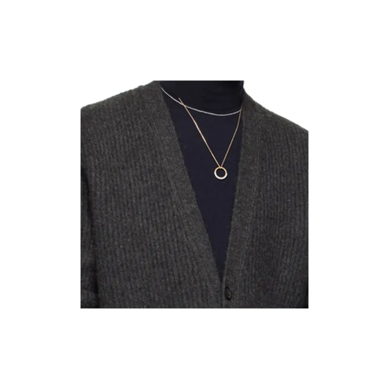 Maison Margiela Brass Glass Necklaces Unisex Gold-2