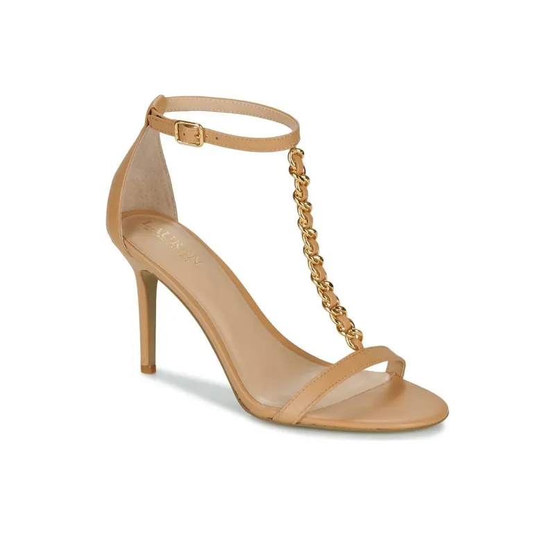 Polo Ralph Lauren One Strap Sandals 9cm Women's Yellow-1