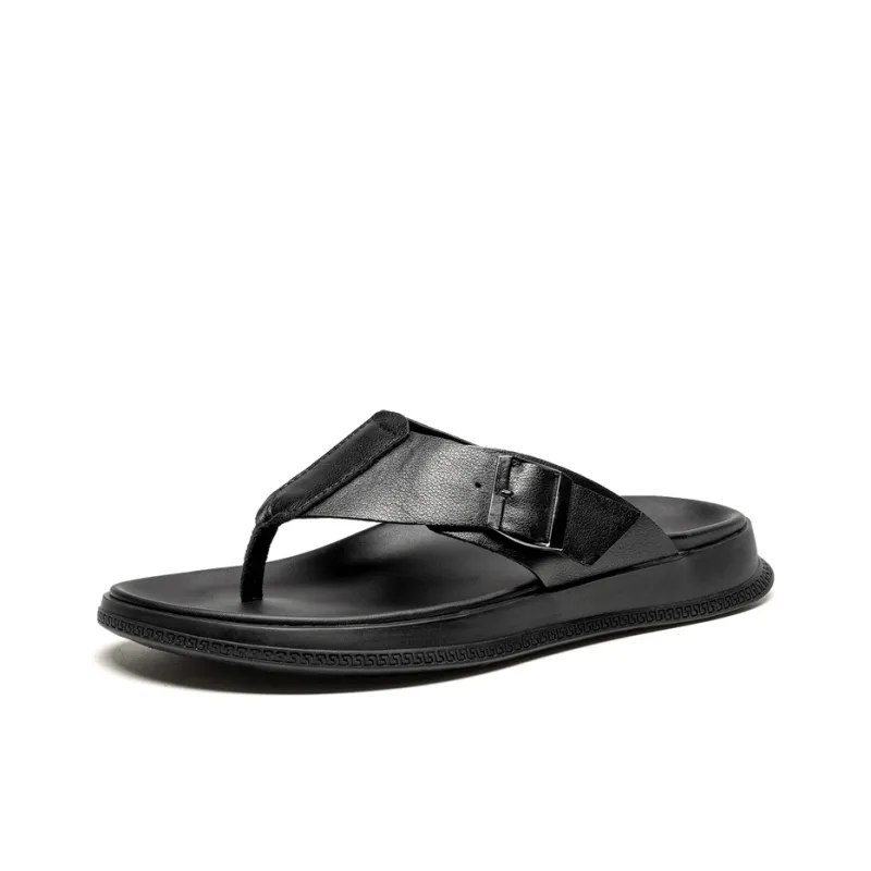 LEAVELAND Stylish Sandals Men's Black-1
