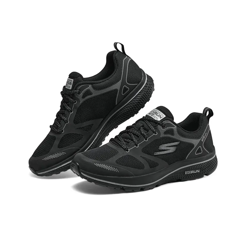 Skechers Cushioning Low Top Casual Running Shoes Women's Black-3