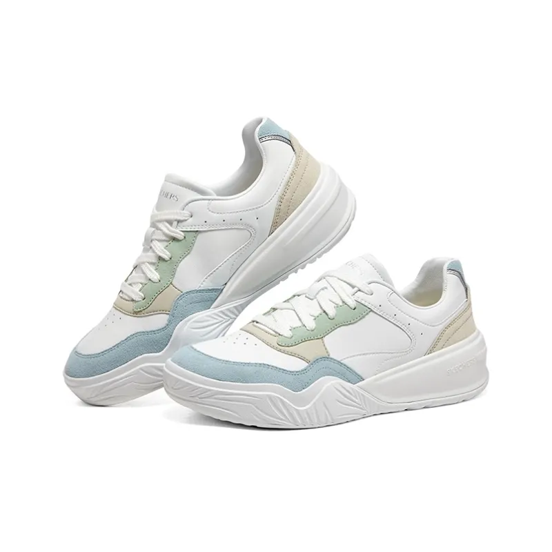 Skechers Denali Shoes 'White Blue' Women's-3