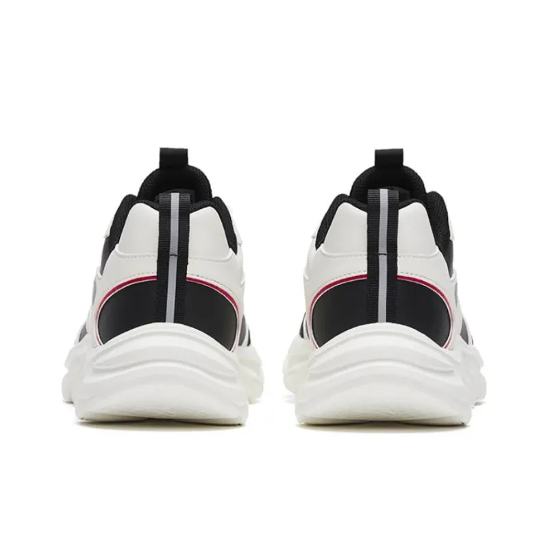 Anta Shock Absorbers With Slip Resistant Features Low Top Running Shoes Men's White Black-3