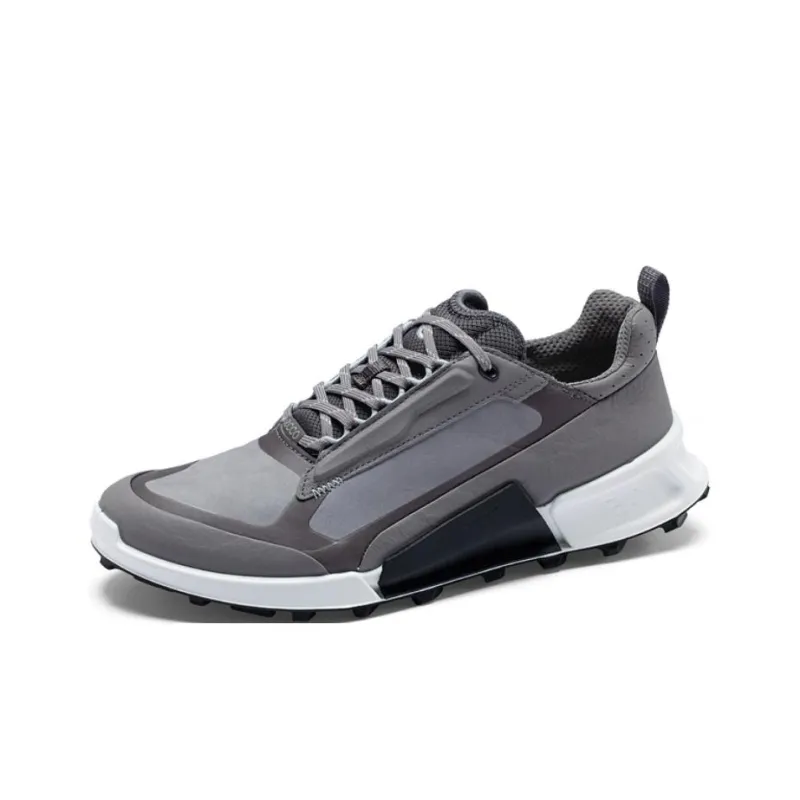 Ecco Cushioned Slip Resistant Low Top Casual Shoes Men's Iron Gray-2