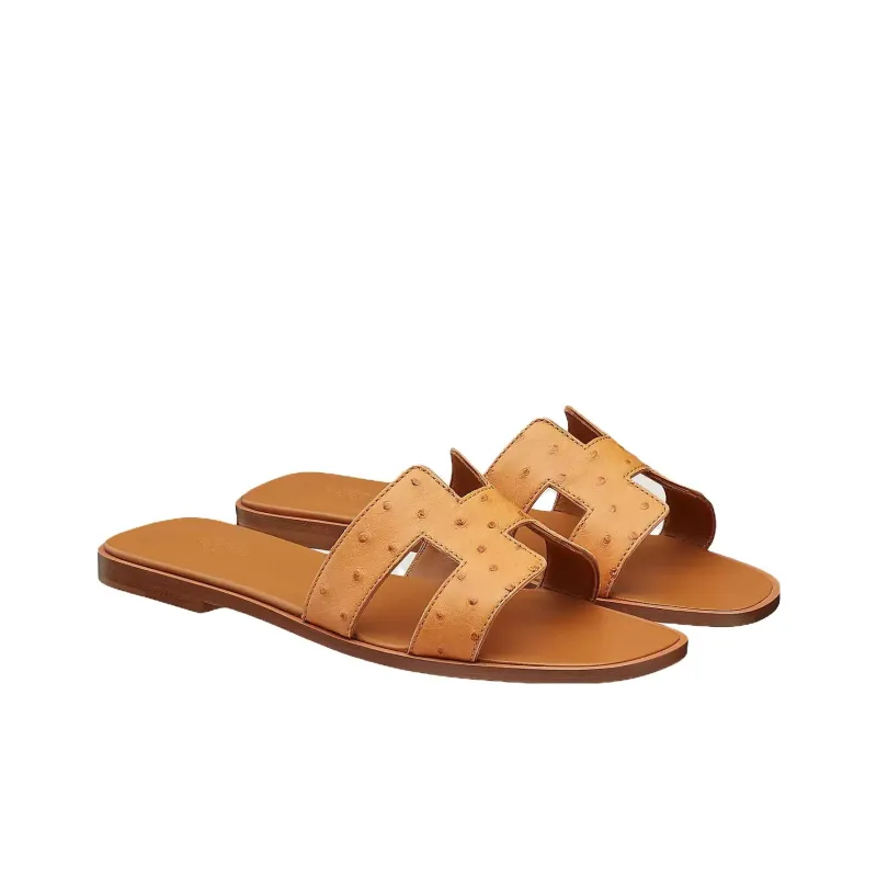 HERMES Oran Stylish Sandals Women's Brown-2