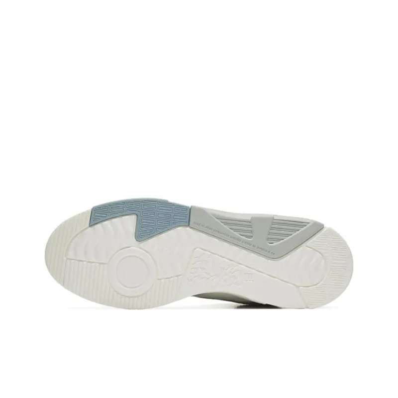Anta Flame 3 Non slip Lightweight High Top Skateboard Shoes Men's White Blue-4