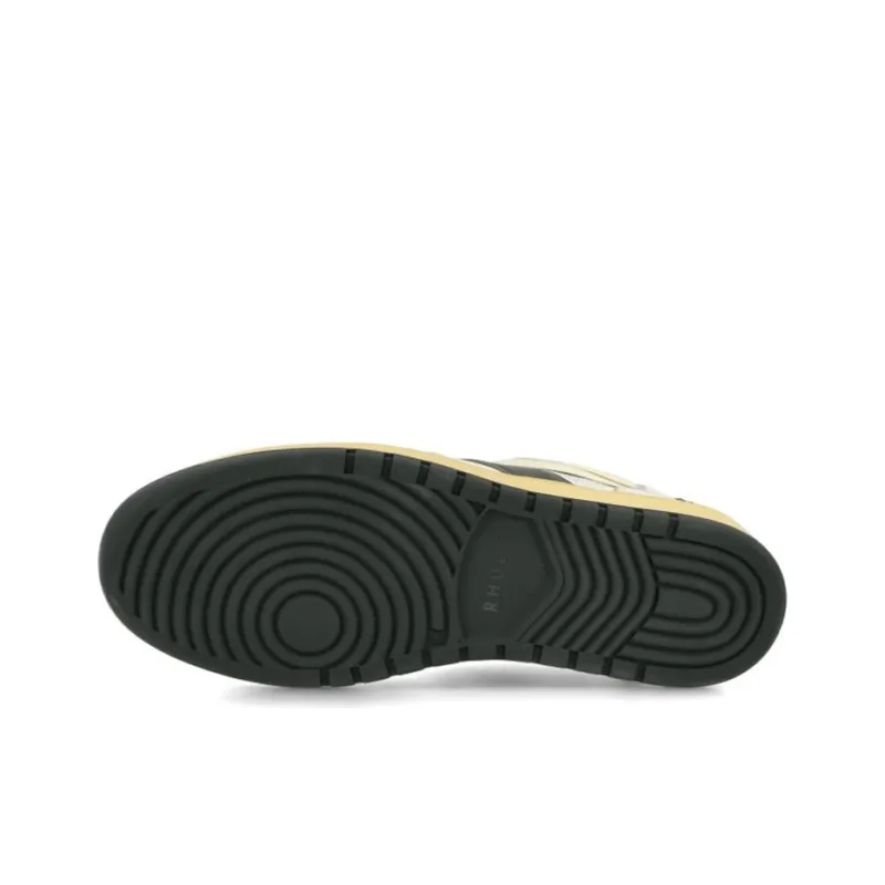 RHUDE Stylish Skateboarding Shoes Men's White Green-5