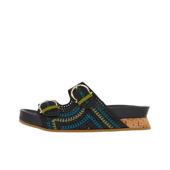 FERRAGAMO Slide Slippers Women's Black