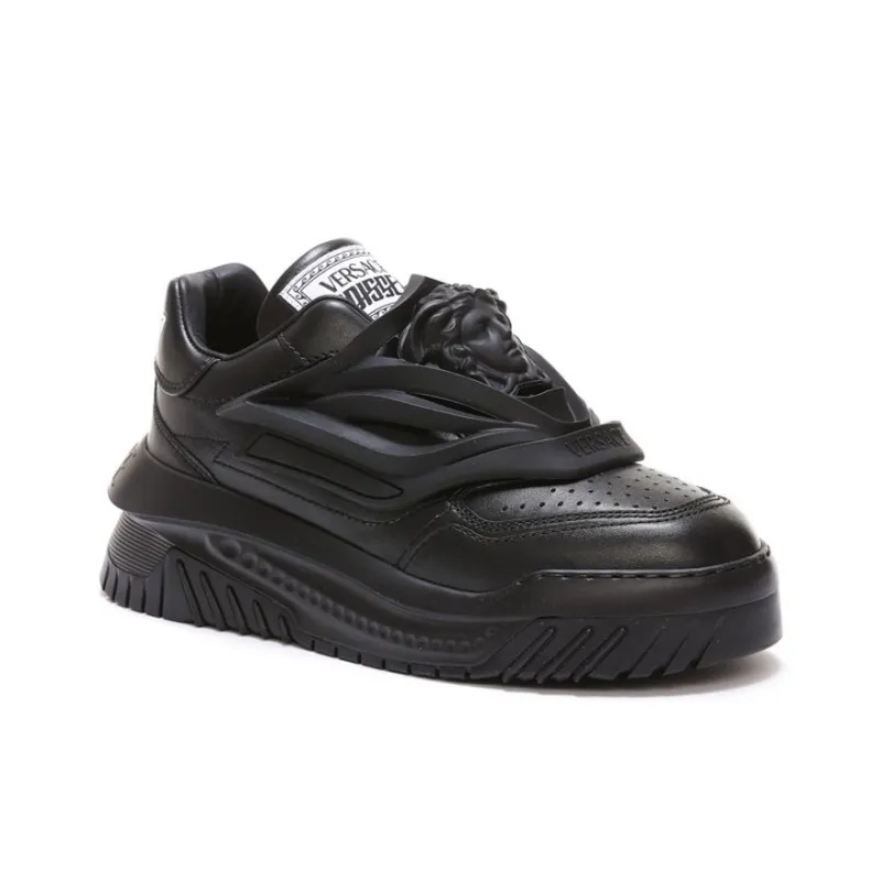 VERSACE Odissea Caged Rubber Medusa Black-2