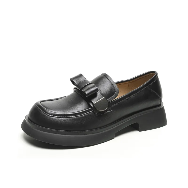 Mulinsen Loafers Women's Low Top Black/Beige-2