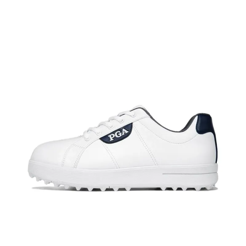 PGA Cushioning Wear-Resistant Low-Top Golf Shoes Unisex White-0