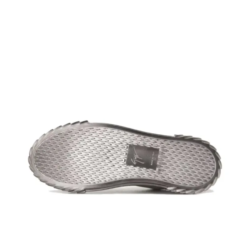 Giuseppe Zanotti/GZ Abrasion Resistant Low Top Skateboard Shoes Men's Dark Gray-4