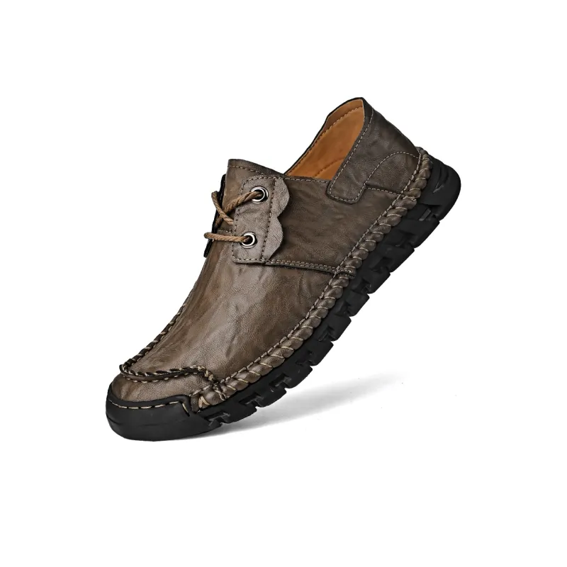Laoks Casual Shoes Men Low Top Black/Khaki-8