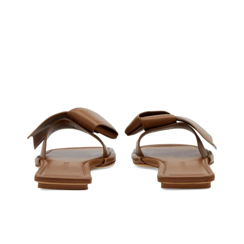Acne Studios Bow-detailing Leather Slides-3