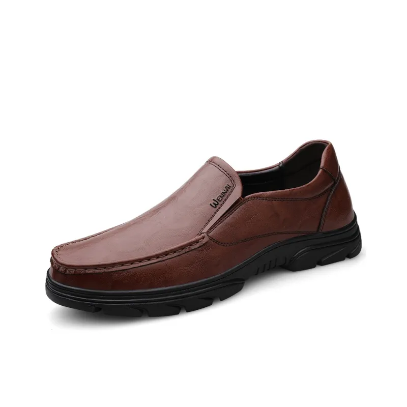 Wen Nai Casual Shoes Men's Brown-1