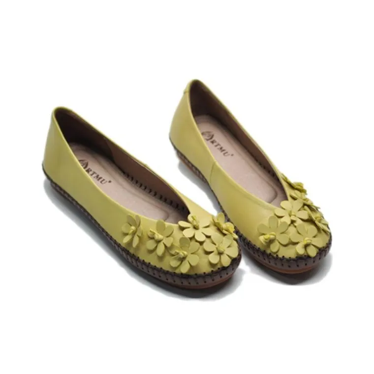 ARTMU Women's Casual Shoes Women's Low Top Lime Green/Apricot-7