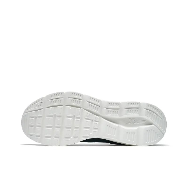 XTEP Anti Slip Wear Resistant Low Top Casual Running Shoes Men's Black White-3
