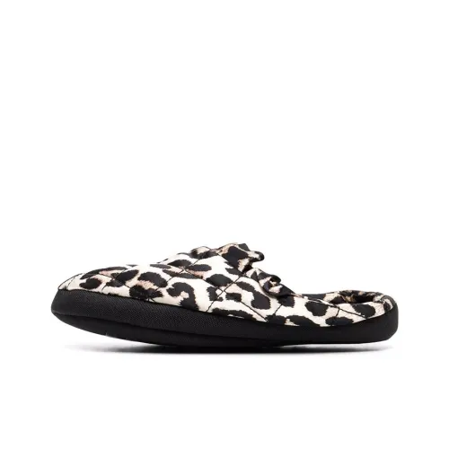 GANNI Leopard-print Slippers