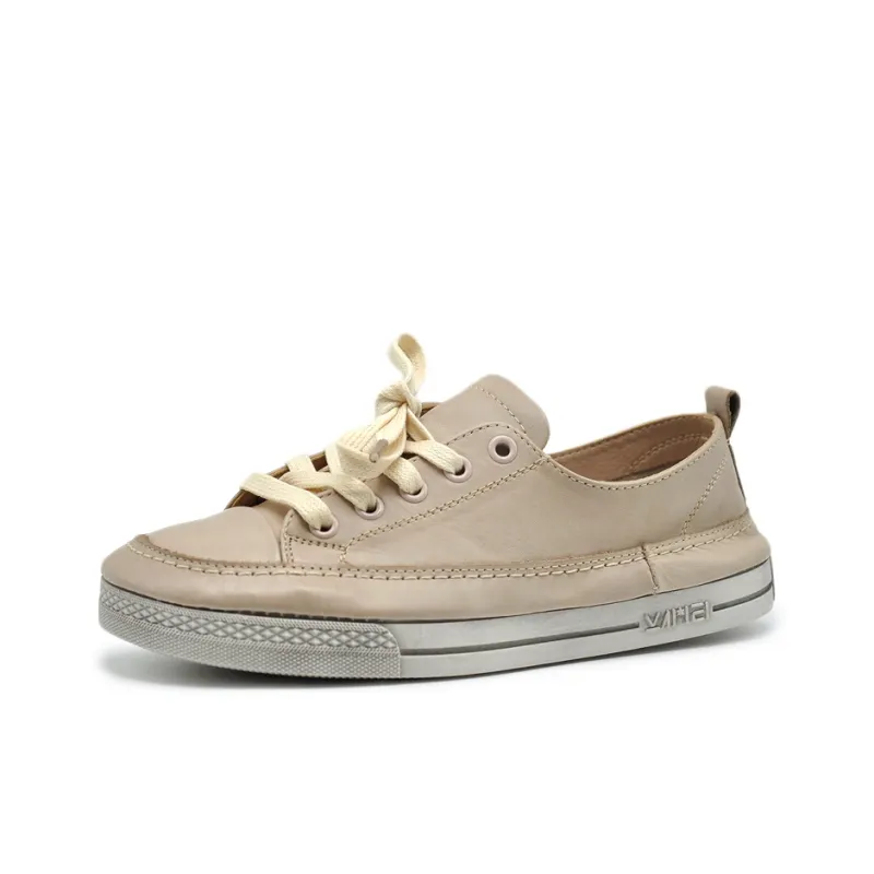 ARTMU Skateboard Shoes Women's Low Top Red/Yellow Brown/Leather Pink-7