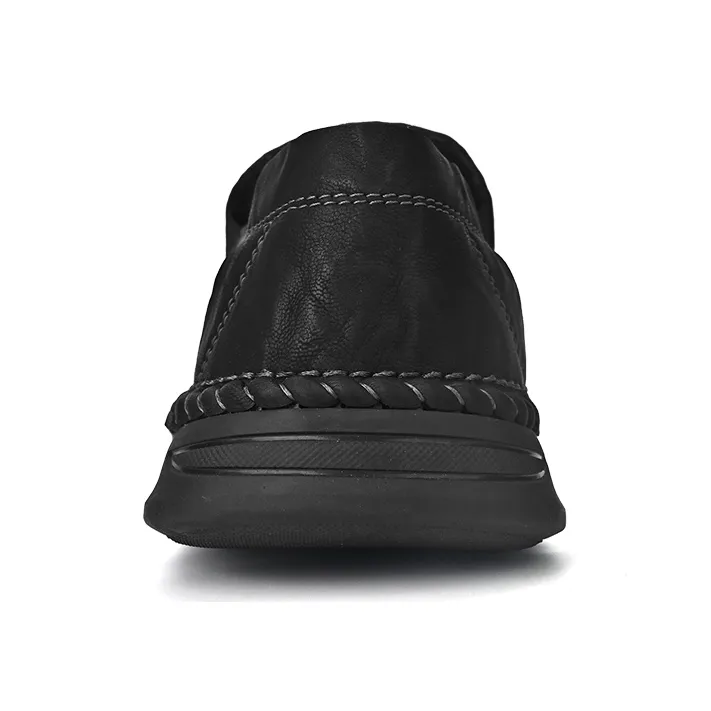 Laoks Men's Casual Shoes Men Low Top Black/Brown-2