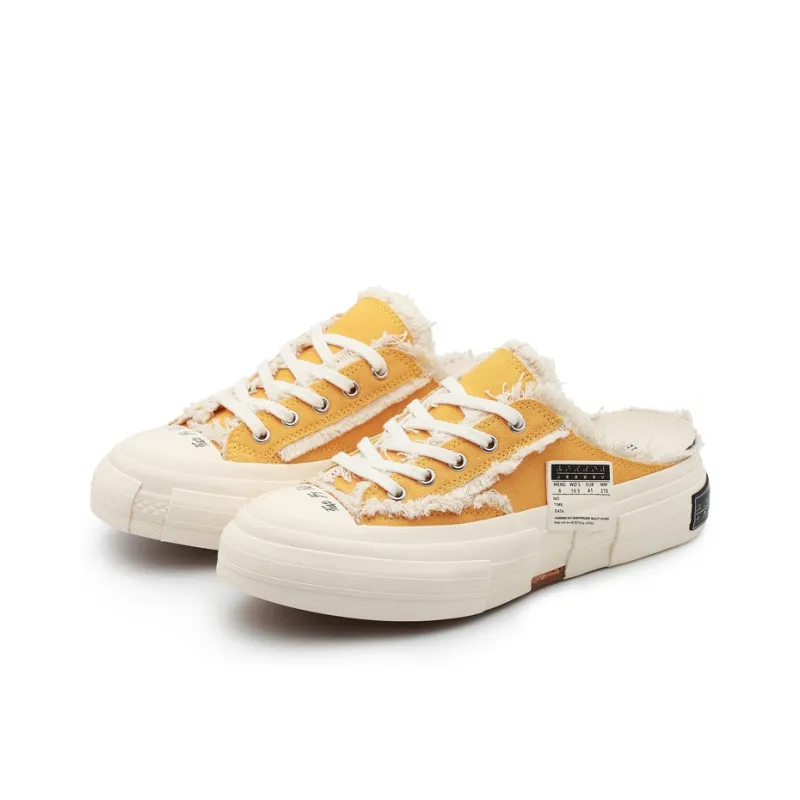VESSEL G.O.P.Slip On Yellow Low Top Skateboard Shoes Unisex Yellow-3