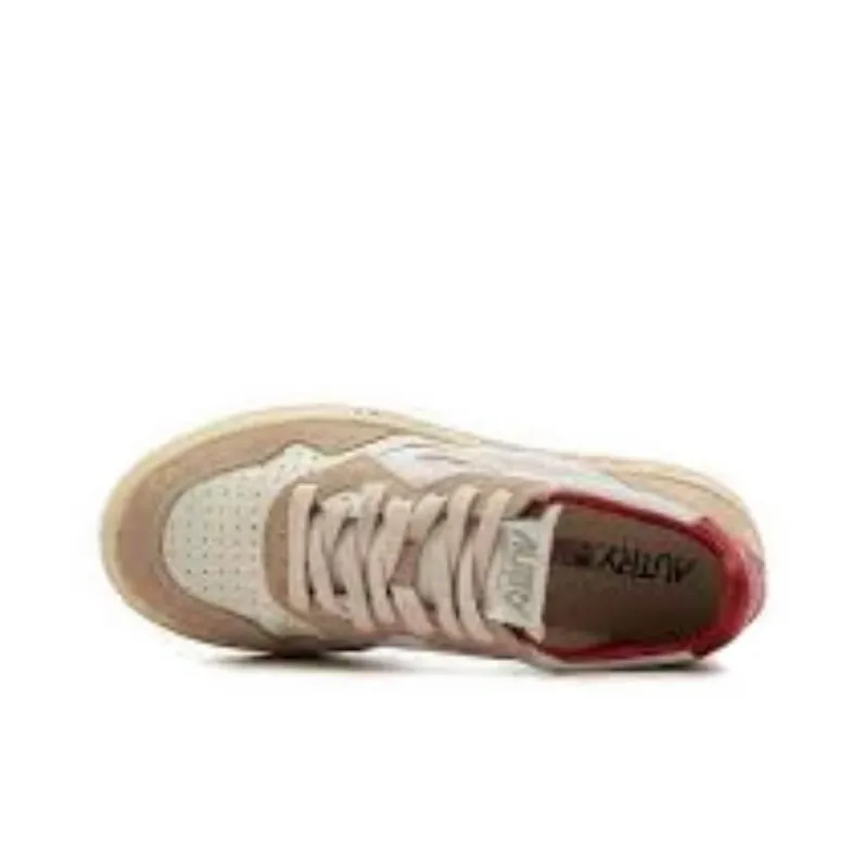 AUTRY Stylish Skateboarding Shoes Women's White Gray Red-4
