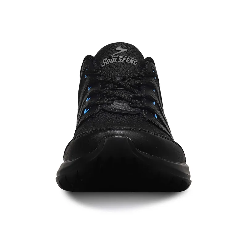 SOULSFENG Casual Shoes Unisex Low Top Black-3