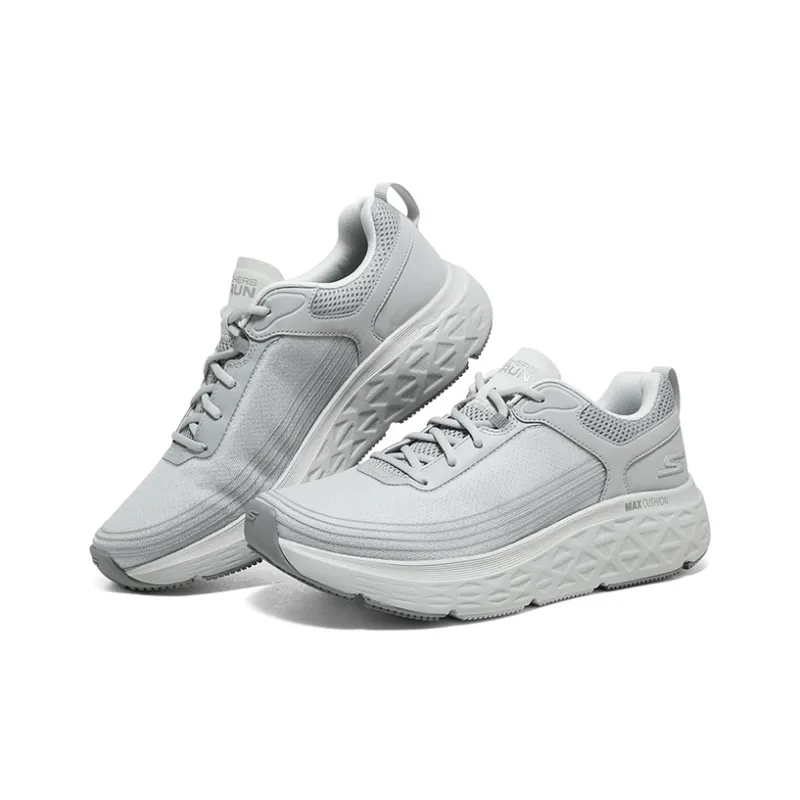 Skechers Anti Slip Wear Resistant Low Top Casual Running Shoes Men's Gray-3