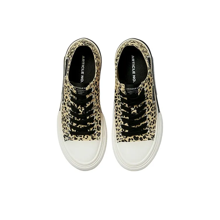 ARTICLE NO. Stylish Skateboarding Shoes Unisex Leopard Print-3