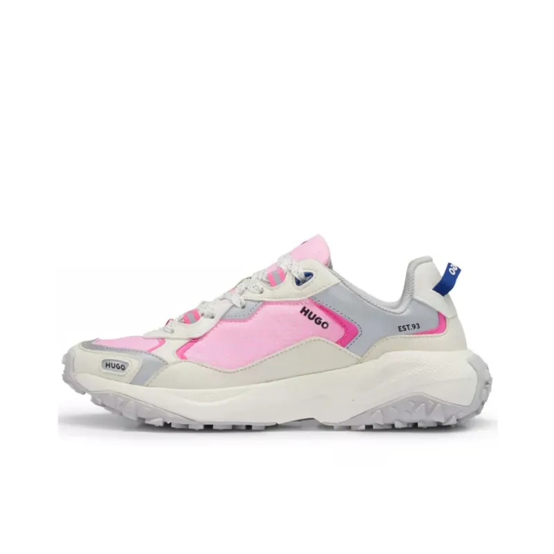 HUGO BOSS Slip-Resistant Low-Top Sports Casual Shoes Women's Light Pink-0