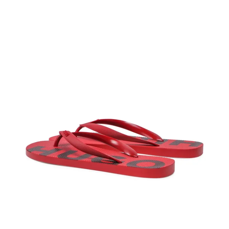 HUGO BOSS Slip Resistant Flip Flops Men's Red-2