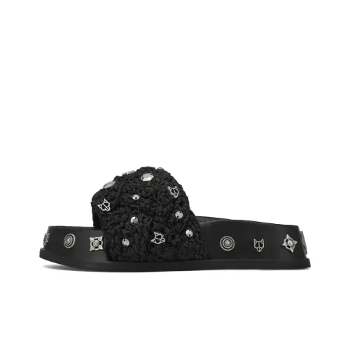 Naked Wolfe Vera Slide Slippers Women's Black