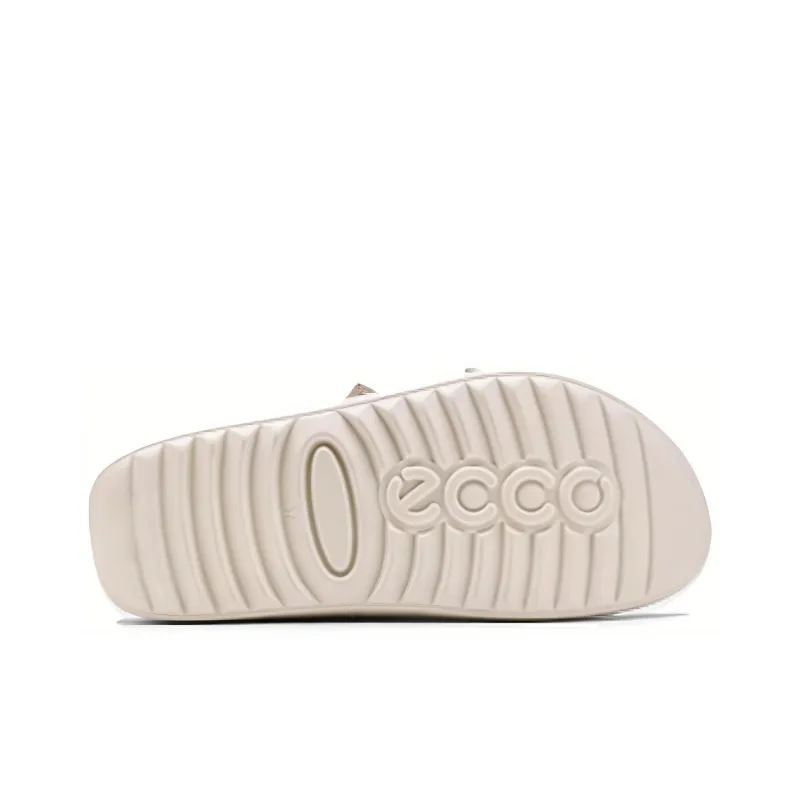 Ecco Beach Sandals Women's Lime Gray-3