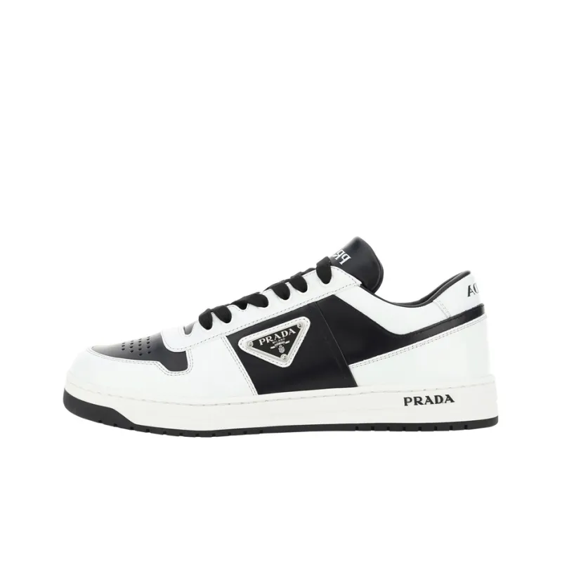 PRADA Downtown Leather 'White Black'-0