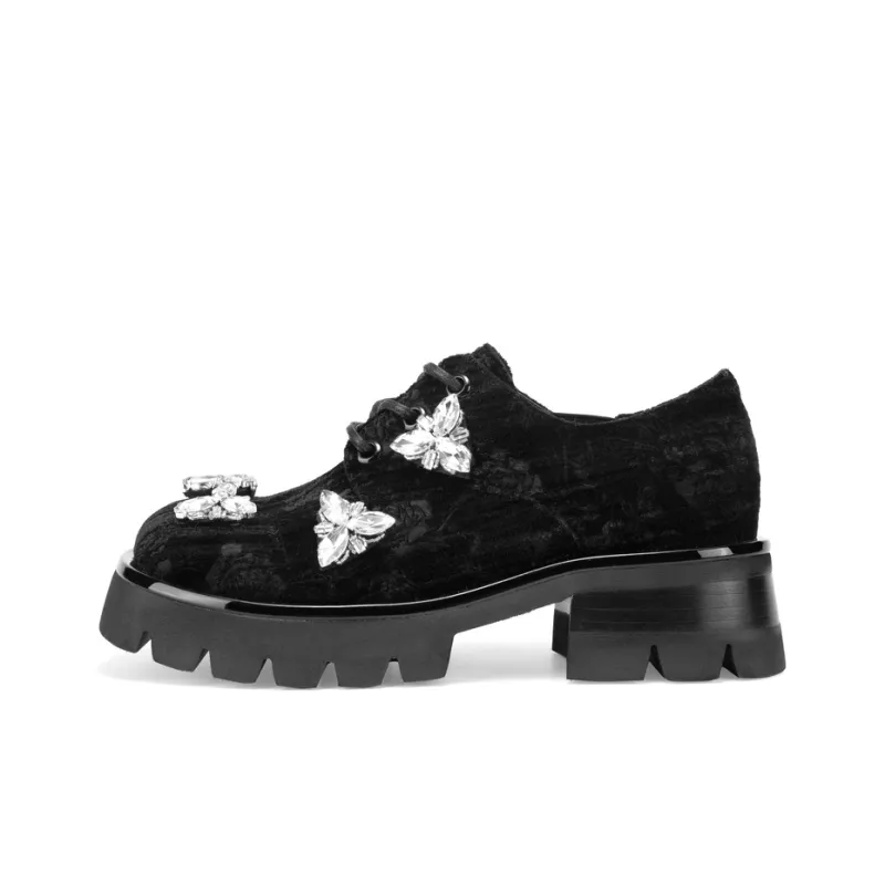 MIO Casual Single Shoes 6.5cm Women's Black-6