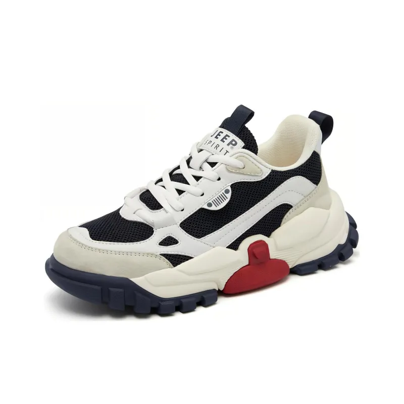 JEEP SPIRIT Slip Resistant, Abrasion Resistant, Breathable, Height Increasing Low Top Casual Shoes Unisex-40