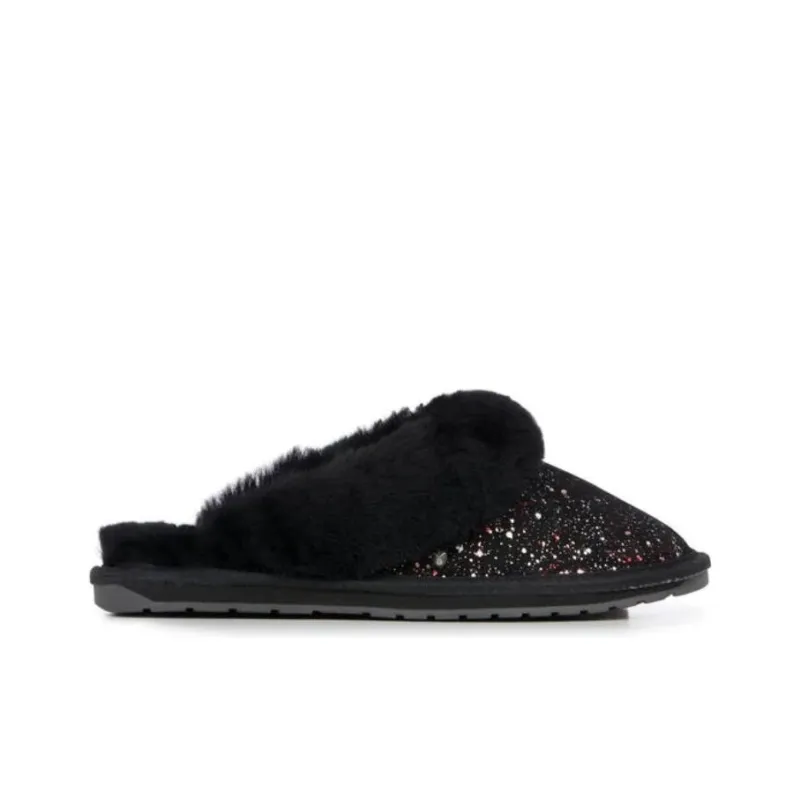 EMU Australia Wrap-toe Slippers Women's Black-1