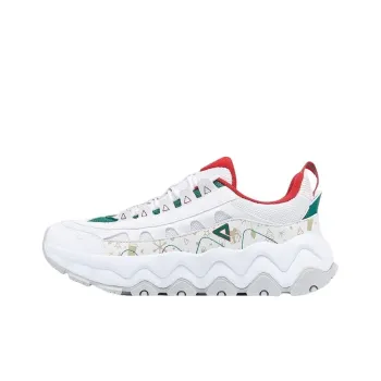PEAK Playful Cat Paw Shoes Abrasion Resistant Low Top Outdoor Shoes White Green