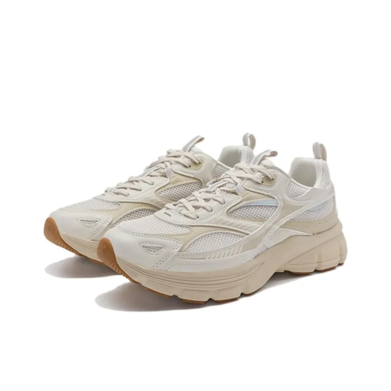 XTEP Enable Source 2000 Cushioned Slip-Resistant Low-Top Casual Shoes Men's Ecru-1