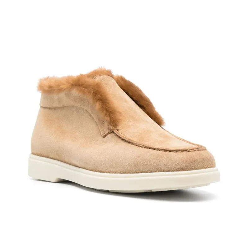 Santoni Shearling Ankle Boots Women's-2