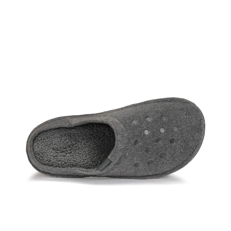 Crocs Classic Slipper Casual Thicken Stay Warm Shoe Unisex Gray-2