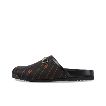 GUCCI Wrap-toe Slippers Men's Black